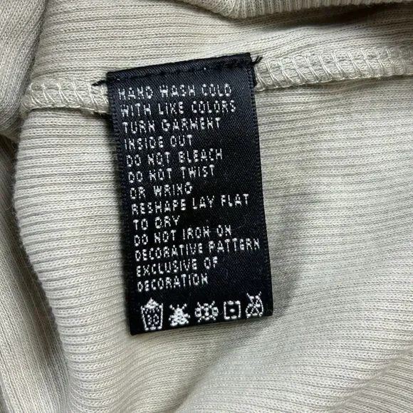 Vtg Y2K Lace Trimmed Tank Top Womens Sz XL Beige Fairycore Beaded Coquette Fairy - Picture 11 of 13